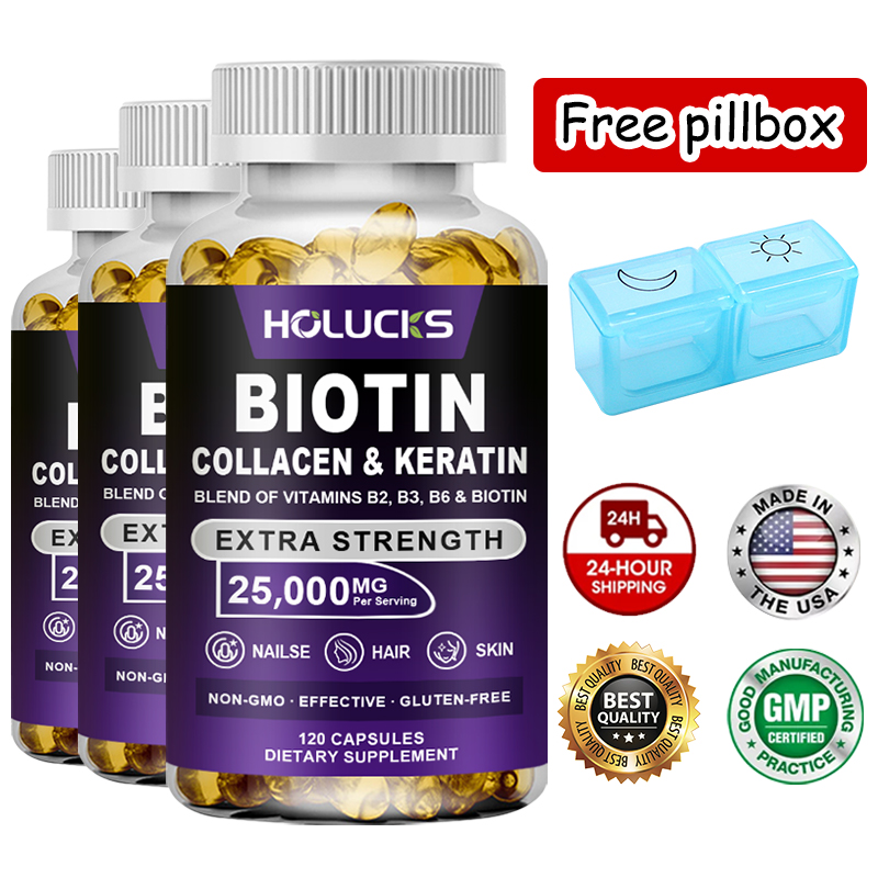 Hair Care Capsule - Biotin Collagen & Keratin Capsules, Skin