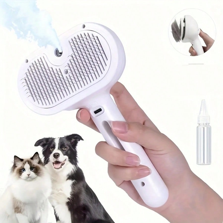 Hair Care Is Self Care - 3-In-1 Self Cleaning Pet Grooming Brush