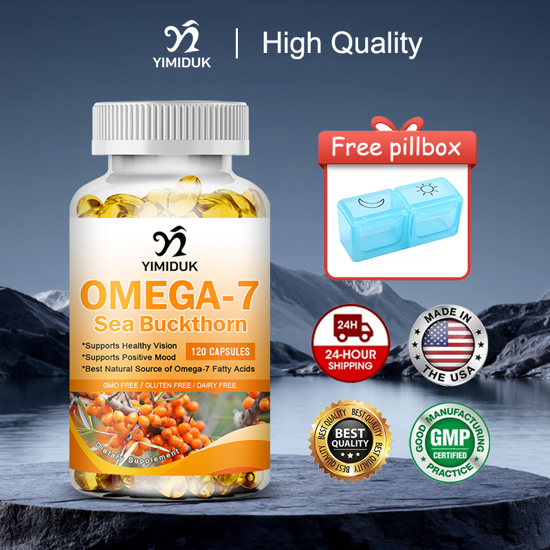 Hair Care Capsule - remium Omega-7 Sea Buckthorn Oil Capsules,