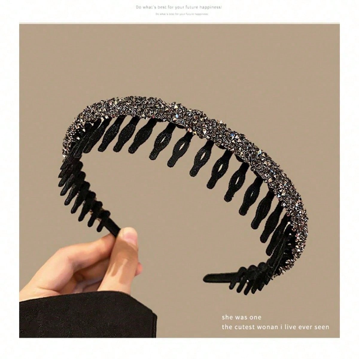 Hair Care Is Self Care - Velvet Non-Slip Headband - Secure &