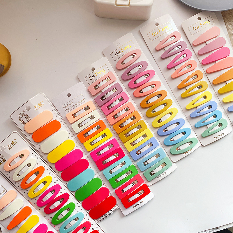 Bobby Pin Bulk - New Colorful Plastic Hairpins Set 10pcs/pack