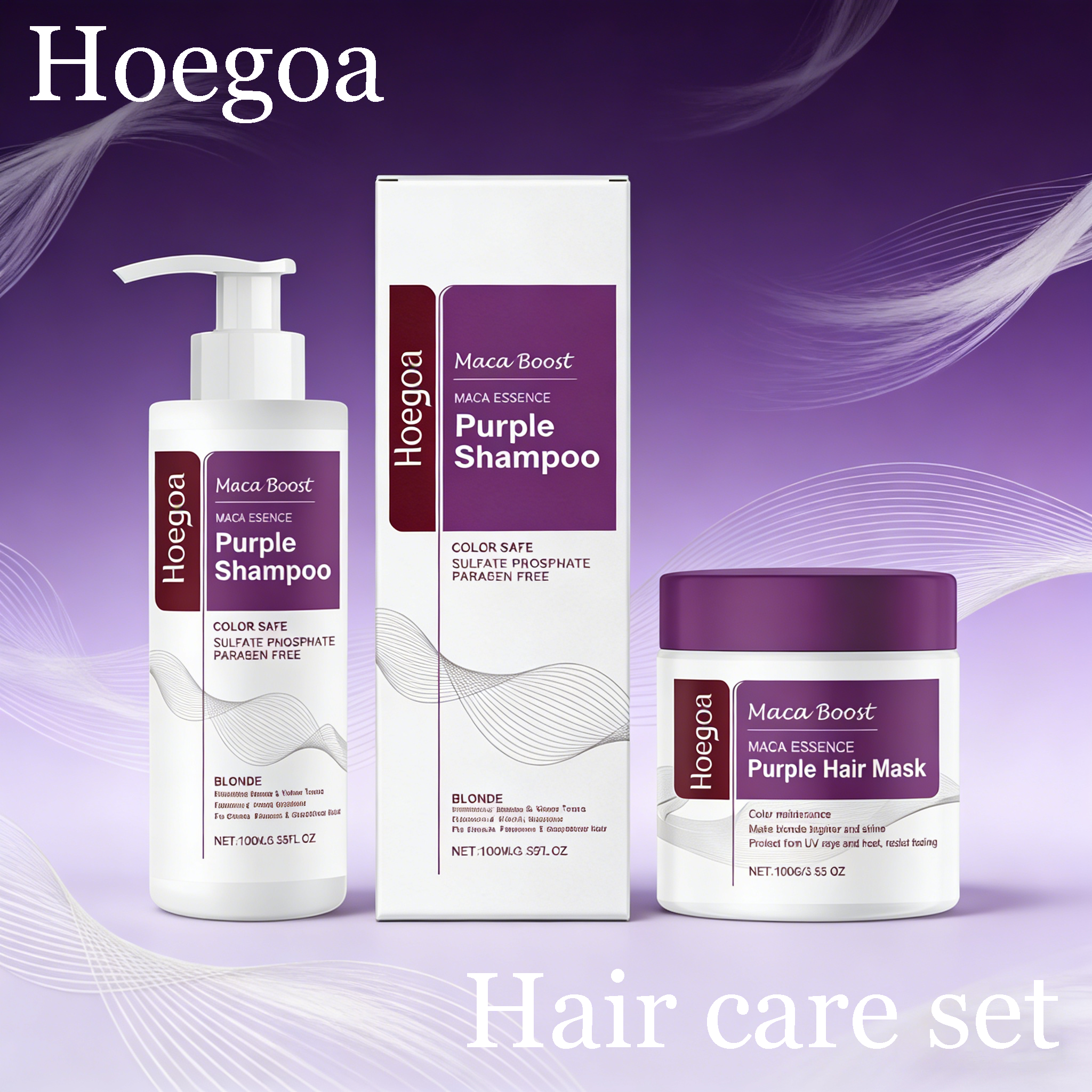Hoegoa Purple Hair Shampoo Cle - Hair Care For Dry And Frizzy Hair review and price