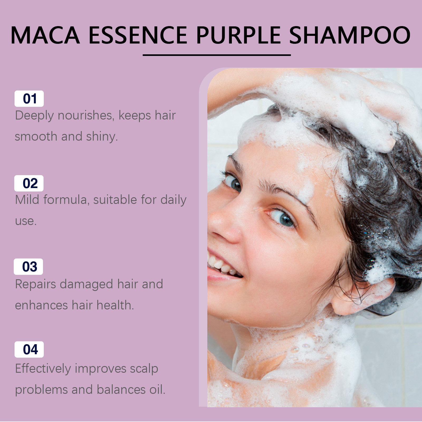 Hoegoa Purple Hair Shampoo Cle - Hair Care For Dry And Frizzy Hair review and price