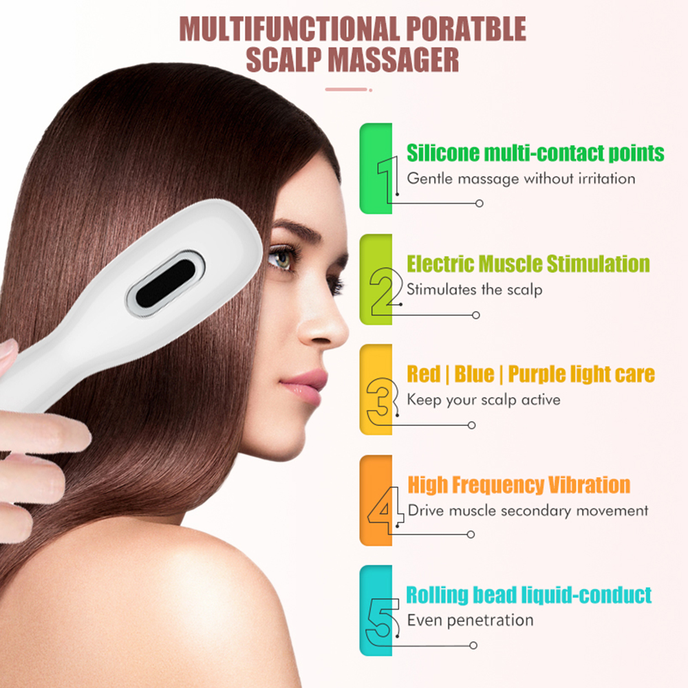 Electric Scalp Massage Comb +  - Hair Care Essential Oil review and price