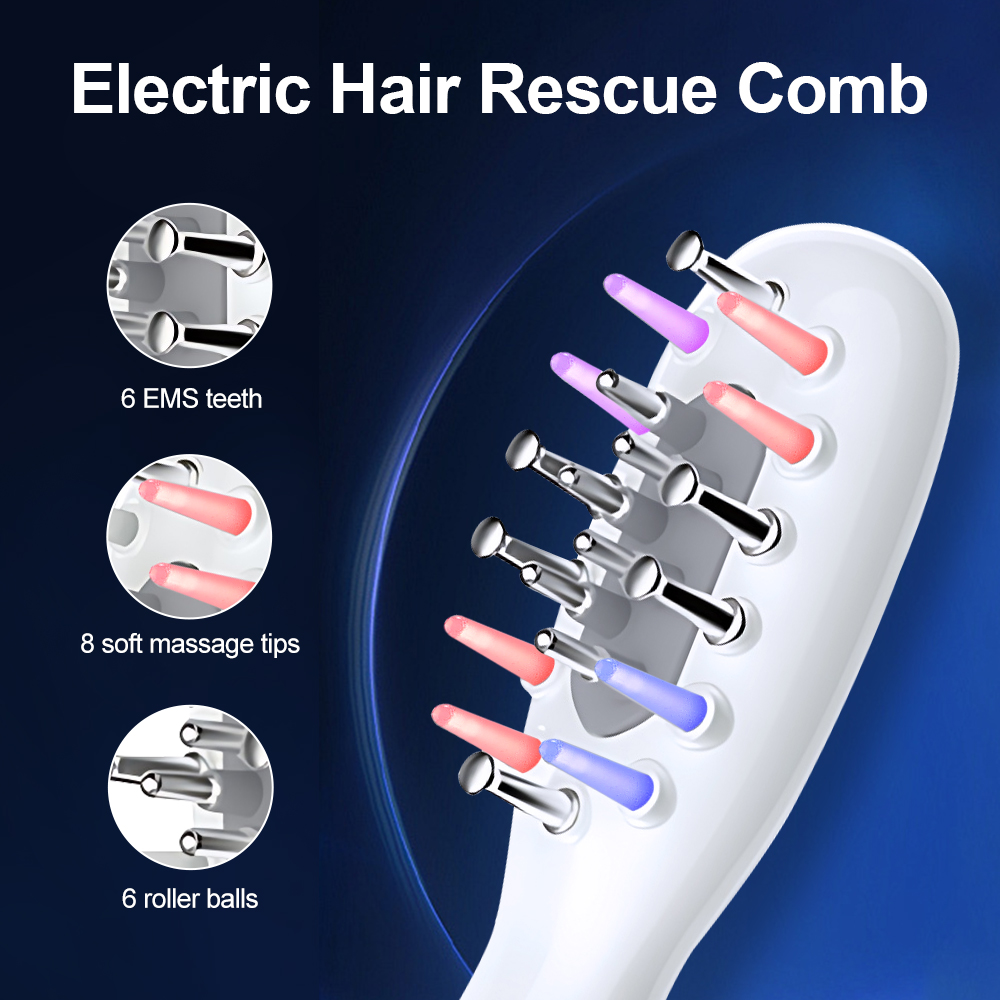 3 Gears EMS Vibration LED Ligh - Hair Care For Hair Growth review and price