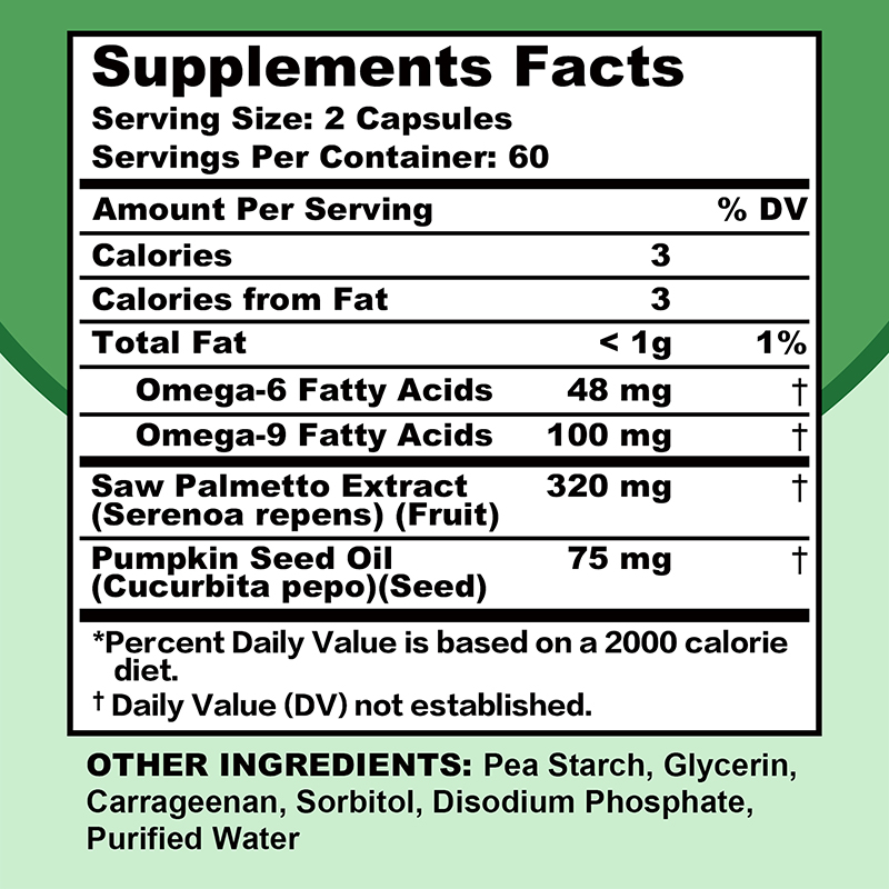Saw Palmetto Capsules - with P - Hair Care Capsule review and price