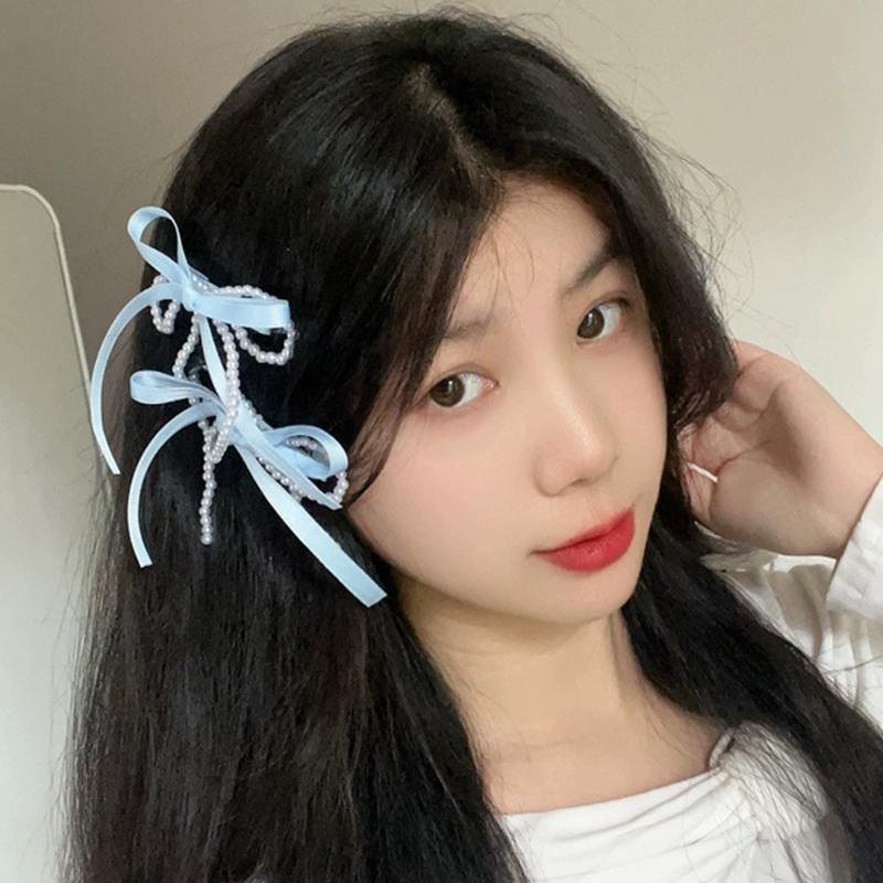 Fashion Bow Ribbon Pearl Side  - Bobby Pin Bulk review and price