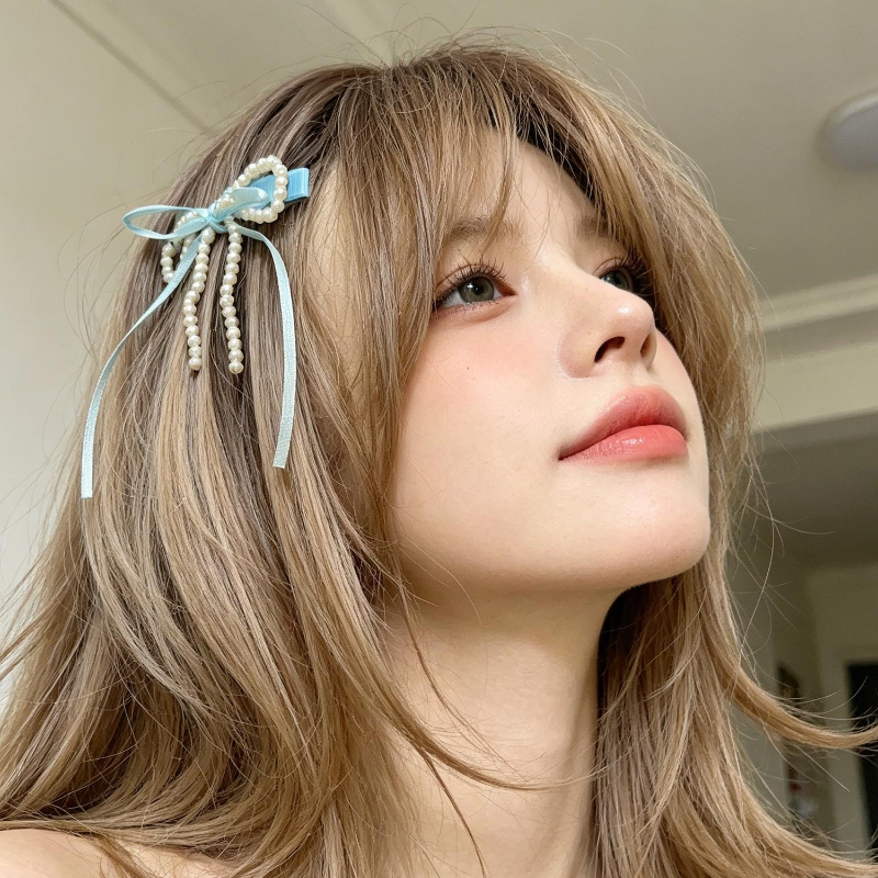 Fashion Bow Ribbon Pearl Side  - Bobby Pin Bulk review and price