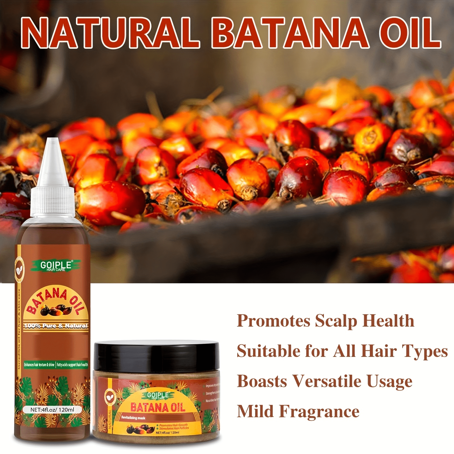 GOIPLE Natural Batana Oil Prom - Hair Care Essence Oil Spray review and price