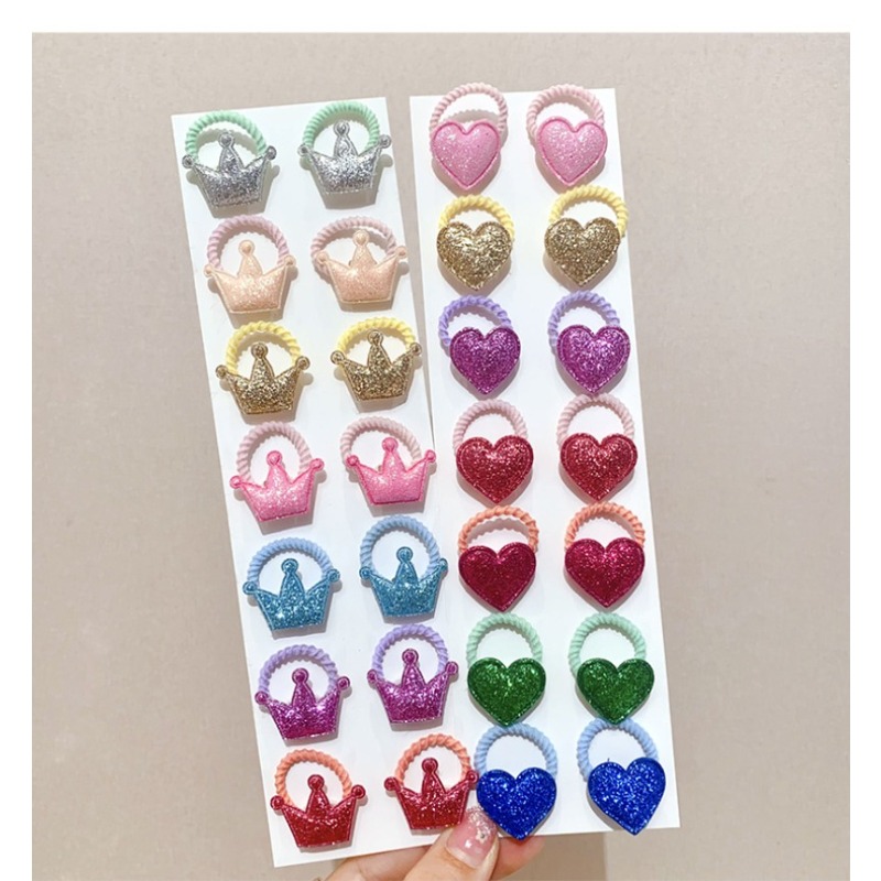 14pcs Hair Ties Cute Glitter H - Hair Care For 5 Year Old Girl review and price