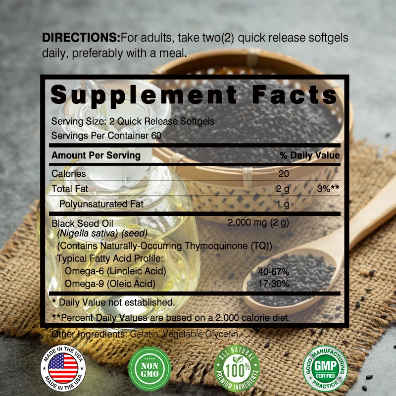 Black Seed Oil - Promotes Over - Hair Care Capsule review and price