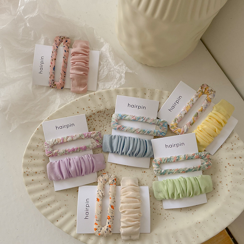 2pcs Girls Sweet Floral Print  - Bobby Pin Bulk review and price