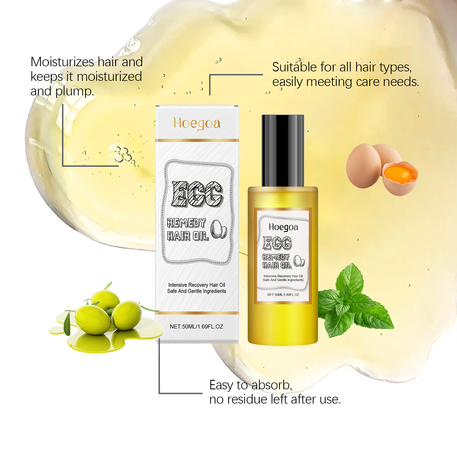Egg Remedy Hair Oil Restore So - Hair Care For Dry And Frizzy Hair review and price