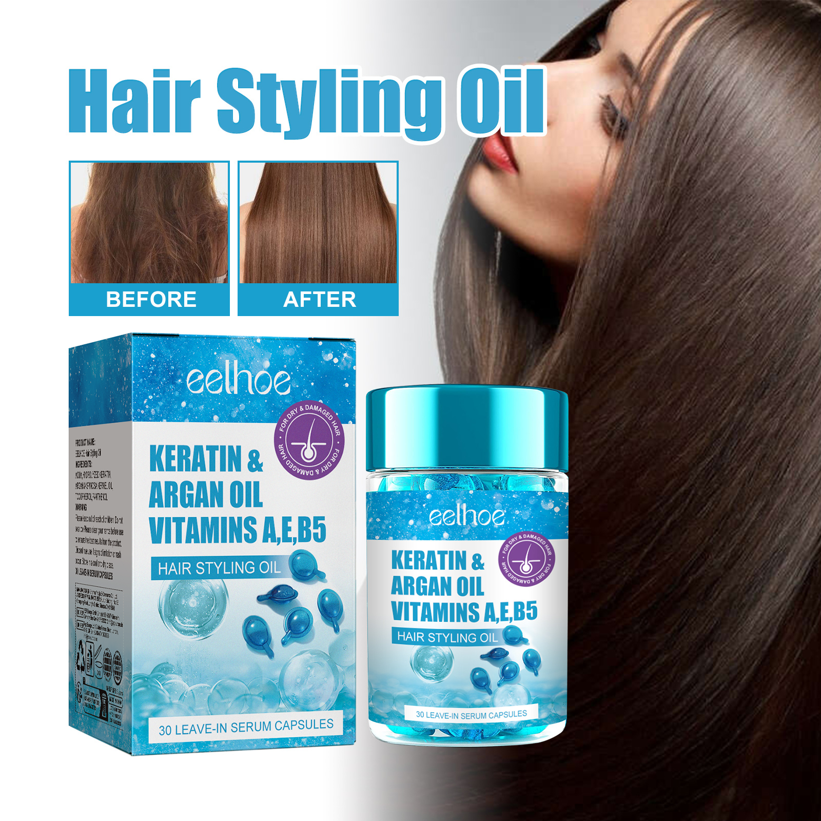 Magic Hair Vitamin Capsule Ker - Hair Care For Dry And Frizzy Hair review and price