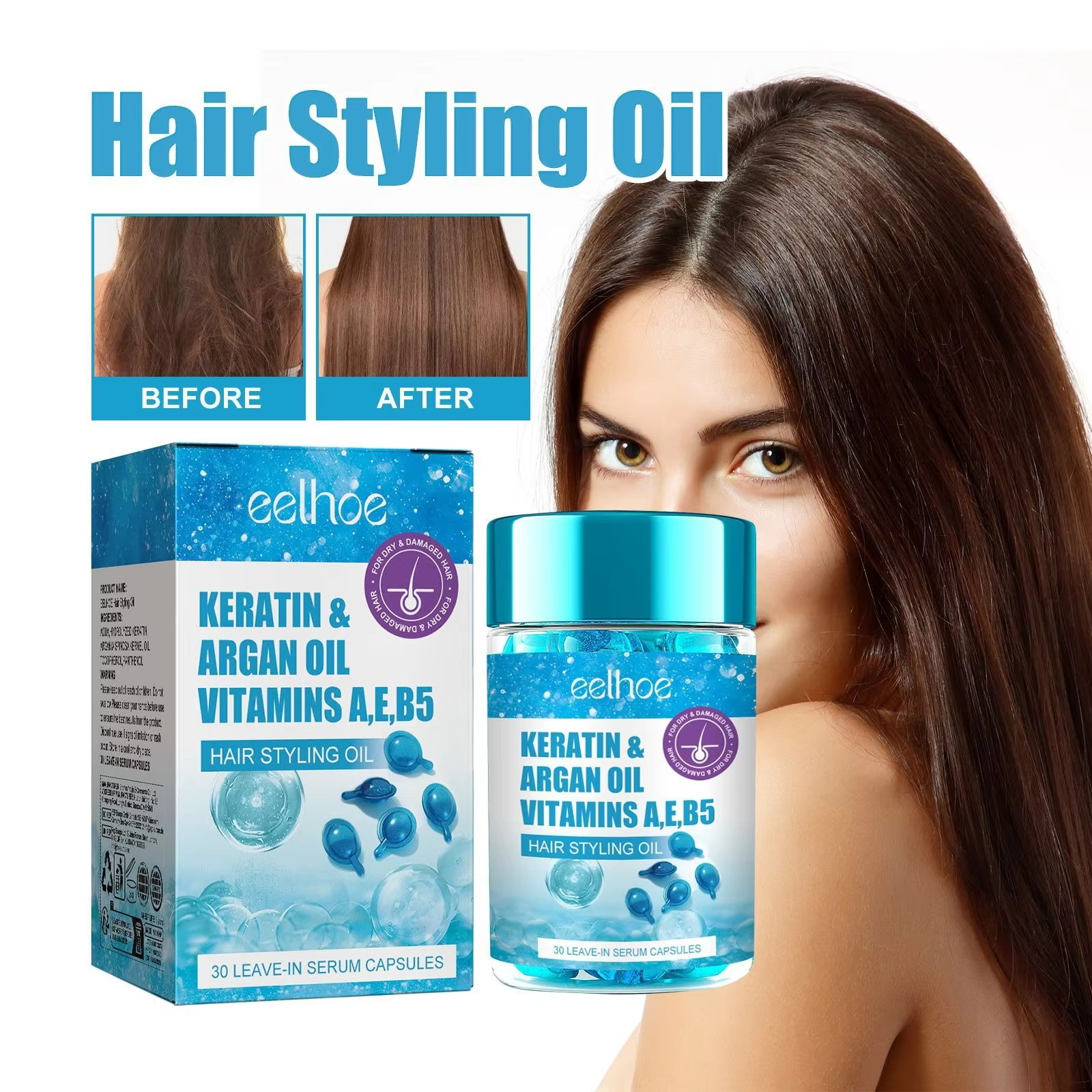 Magic Hair Vitamin Capsule Ker - Hair Care For Dry And Frizzy Hair review and price