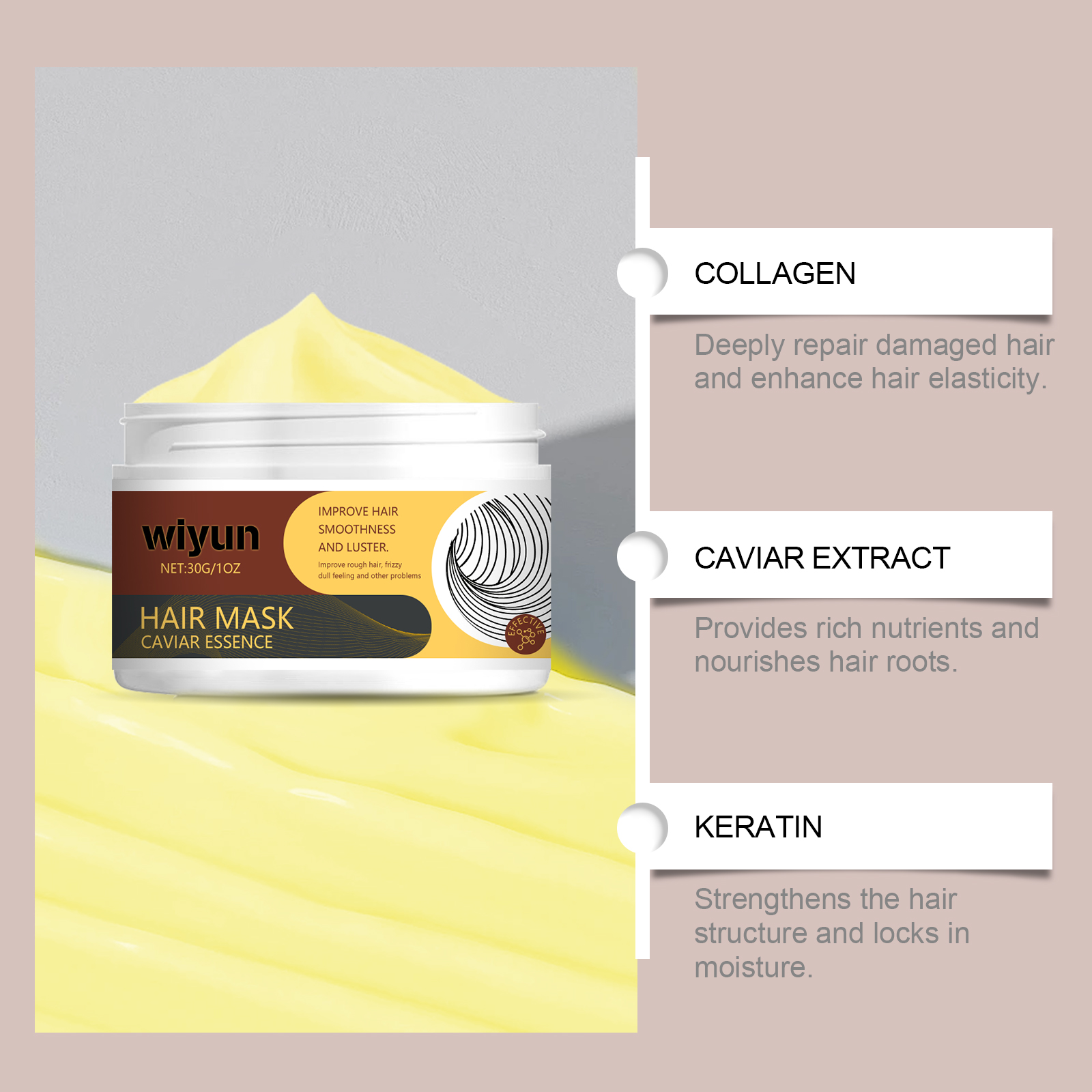 Collagen Hair Mask Keratin Tre - Hair Care For Dry And Frizzy Hair review and price