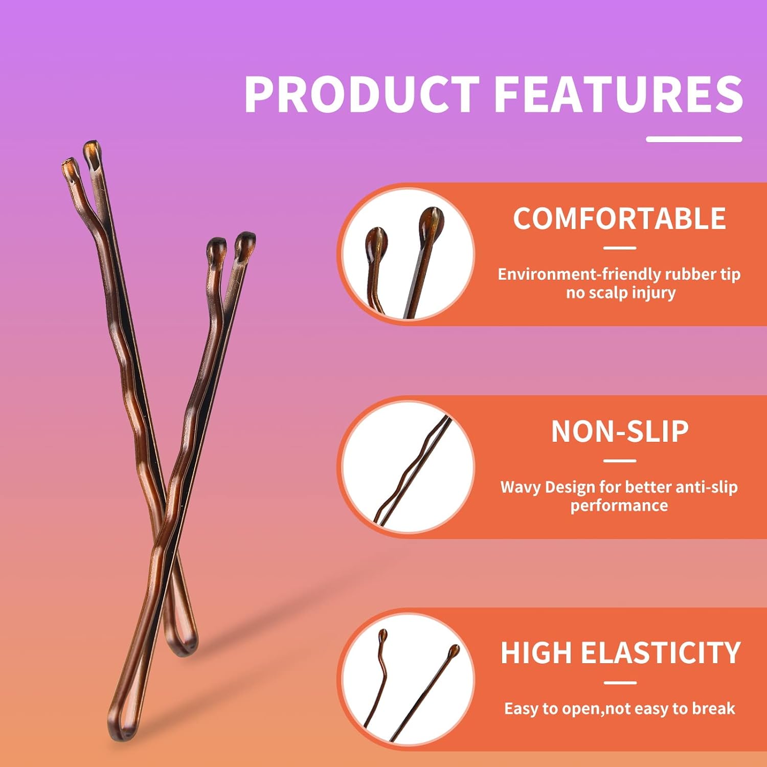 400Pcs Brown Bobby Pins, 2 Inc - Bobby Pin Bulk review and price