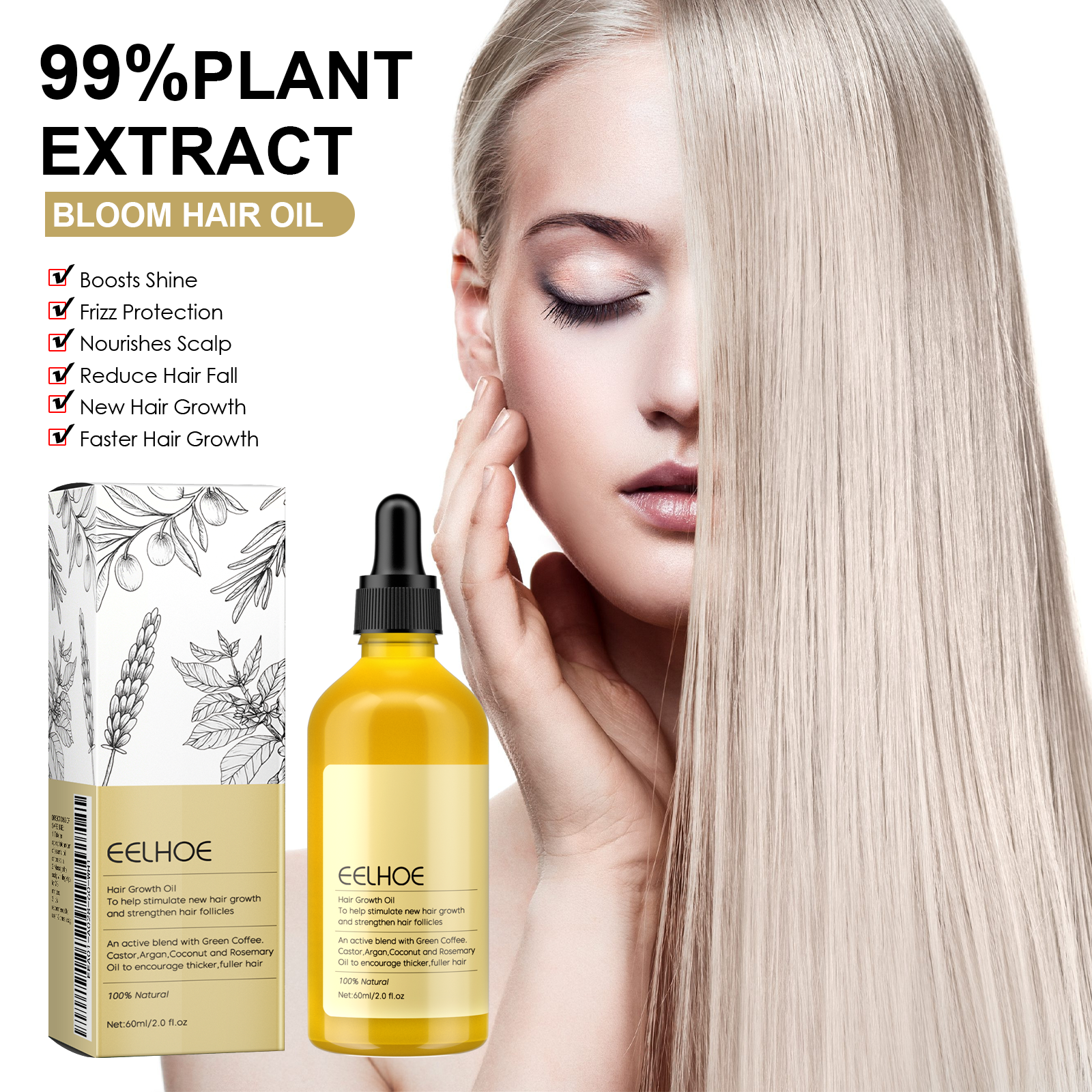 Rosemary Hair Growth Oil 60ml  - Hair Care For Hair Growth review and price