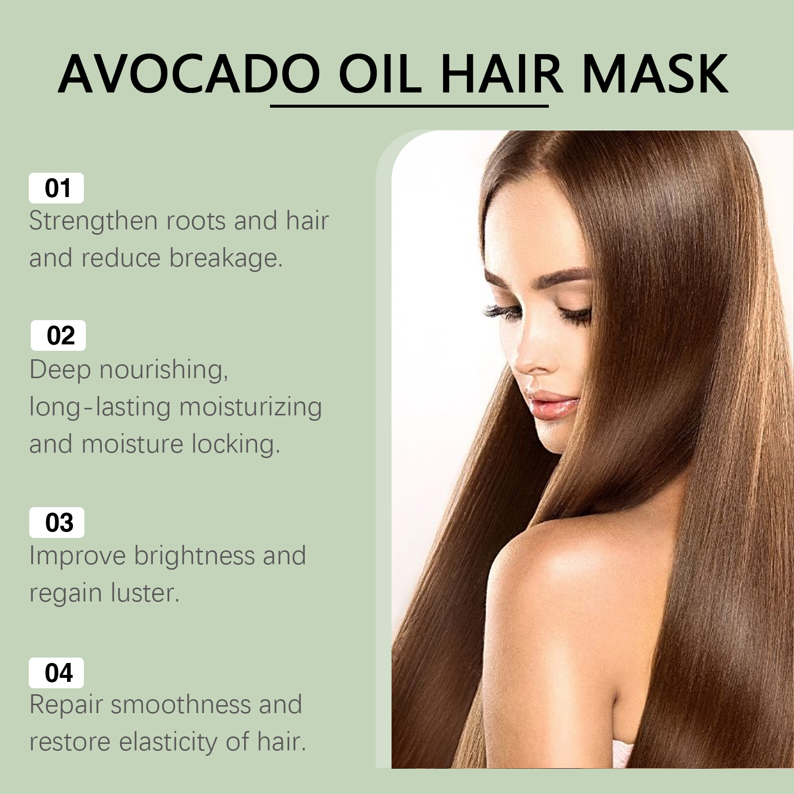 OUHOE Avocado Oil Hair Mask Mo - Hair Care For Dry And Frizzy Hair review and price