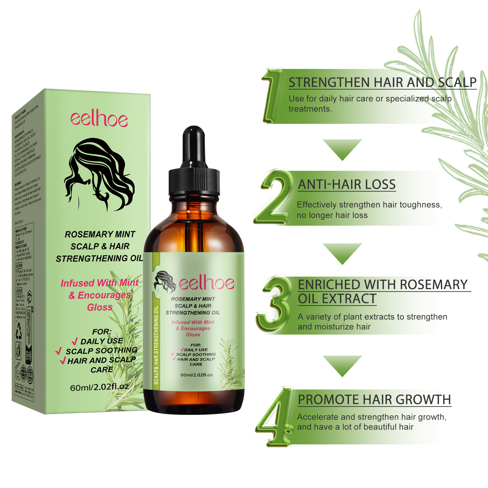 Rosemary Hair Care Essential O - Hair Care For Dry And Frizzy Hair review and price