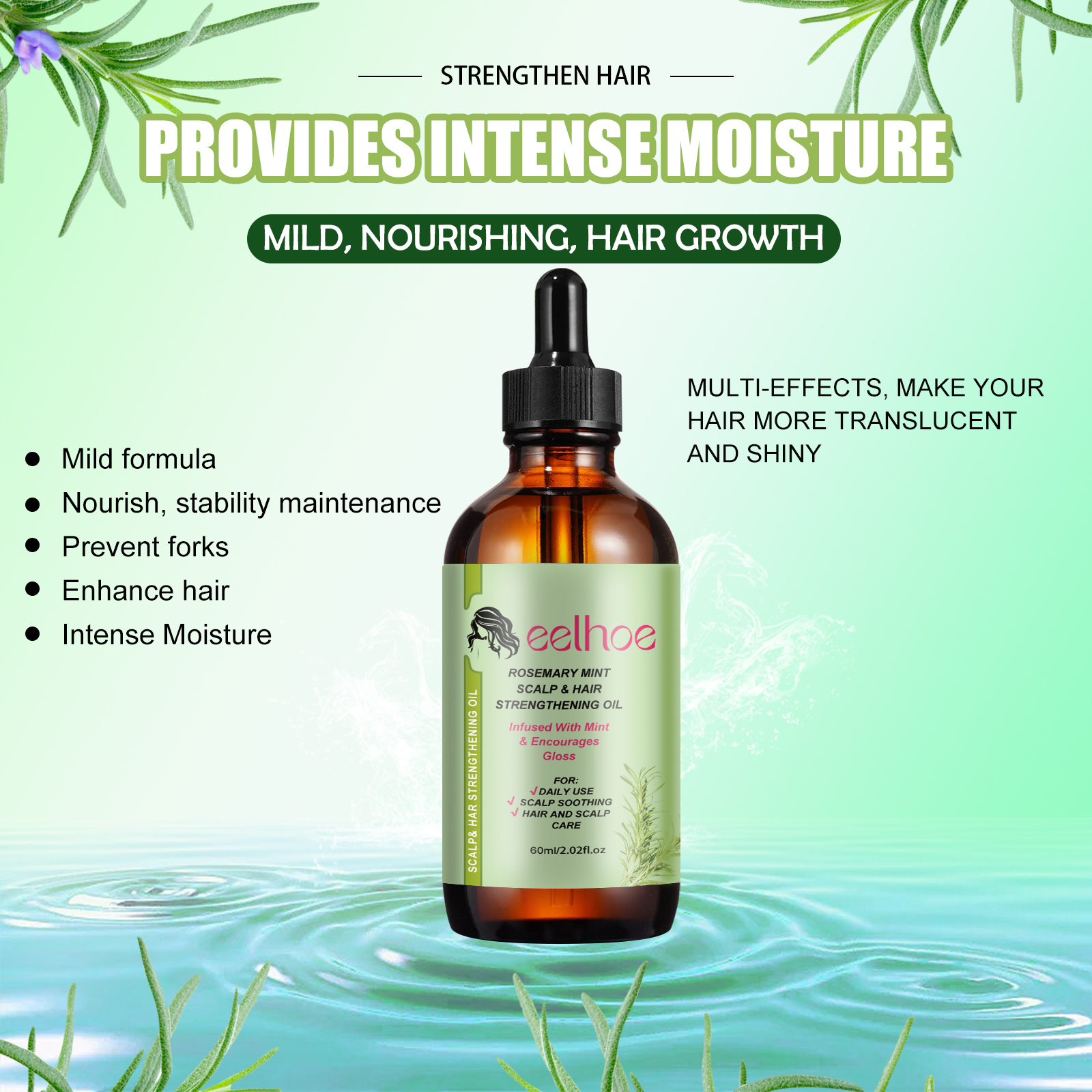 Rosemary Hair Care Essential O - Hair Care For Dry And Frizzy Hair review and price