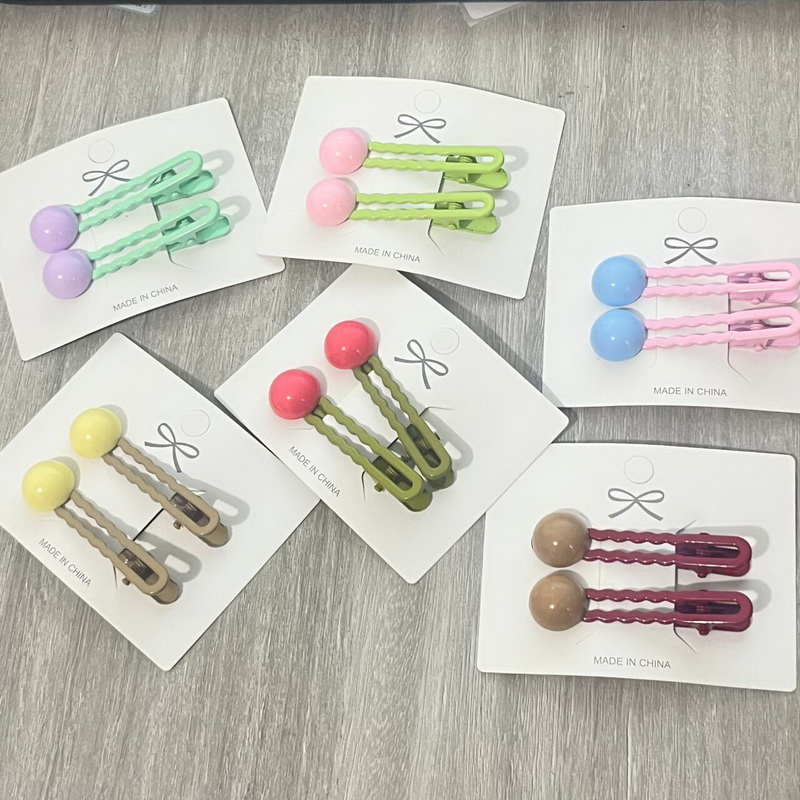 2Pcs/Set Simple Bead Hair Clip - Bobby Pin Bulk review and price