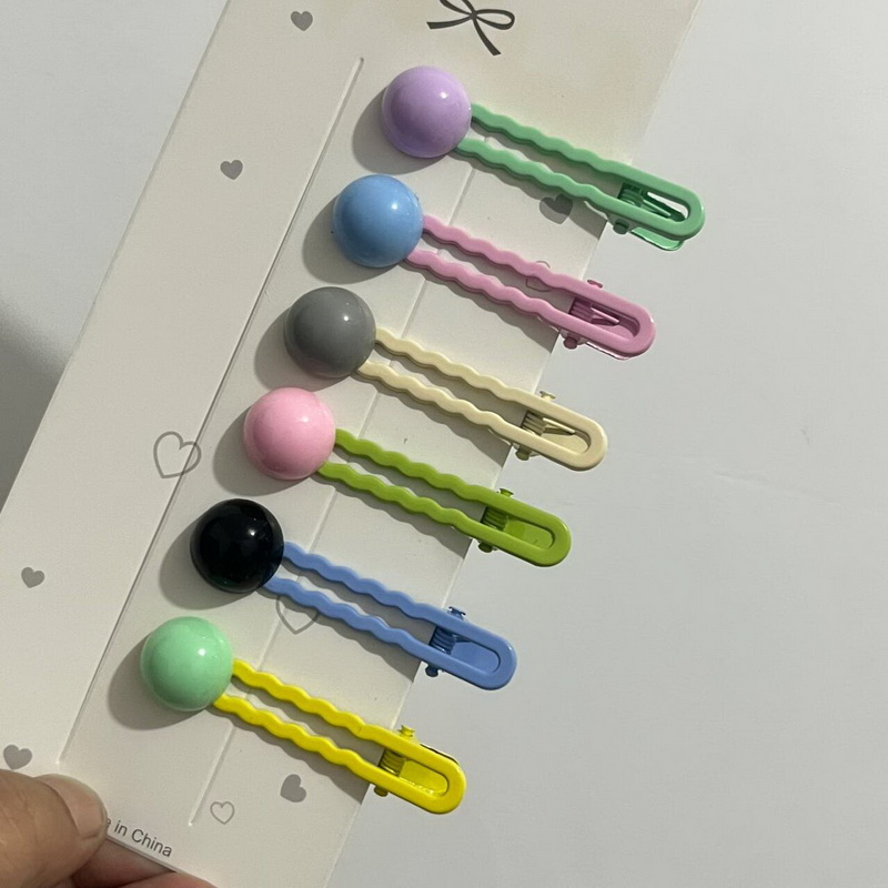 2Pcs/Set Simple Bead Hair Clip - Bobby Pin Bulk review and price