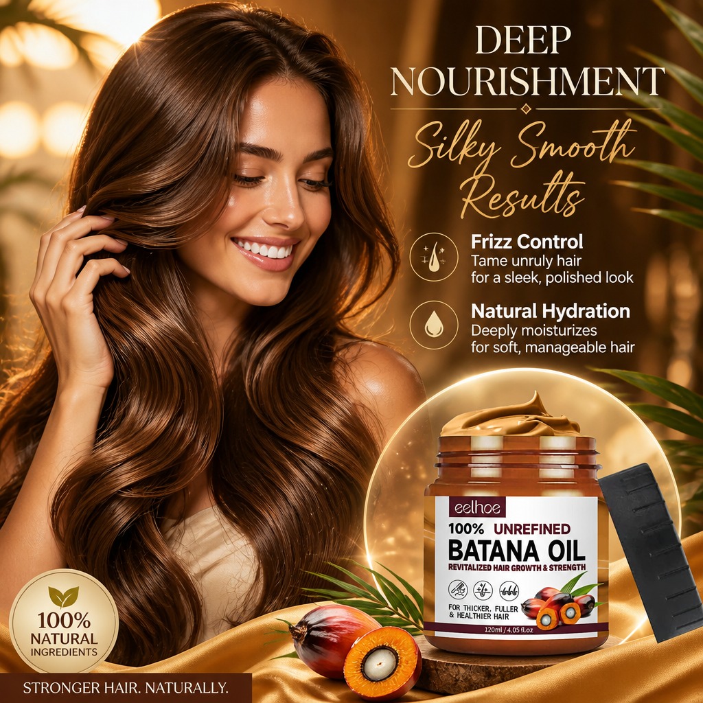100% Pure Organic Batana Oil C - Hair Care For Dry And Frizzy Hair review and price