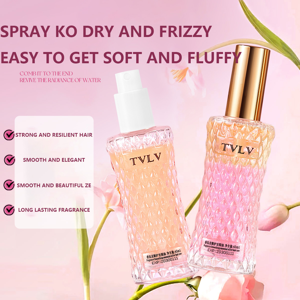 2 - in - 1 Hair Repair Perfume - Hair Care Fragrance Essential Oil review and price